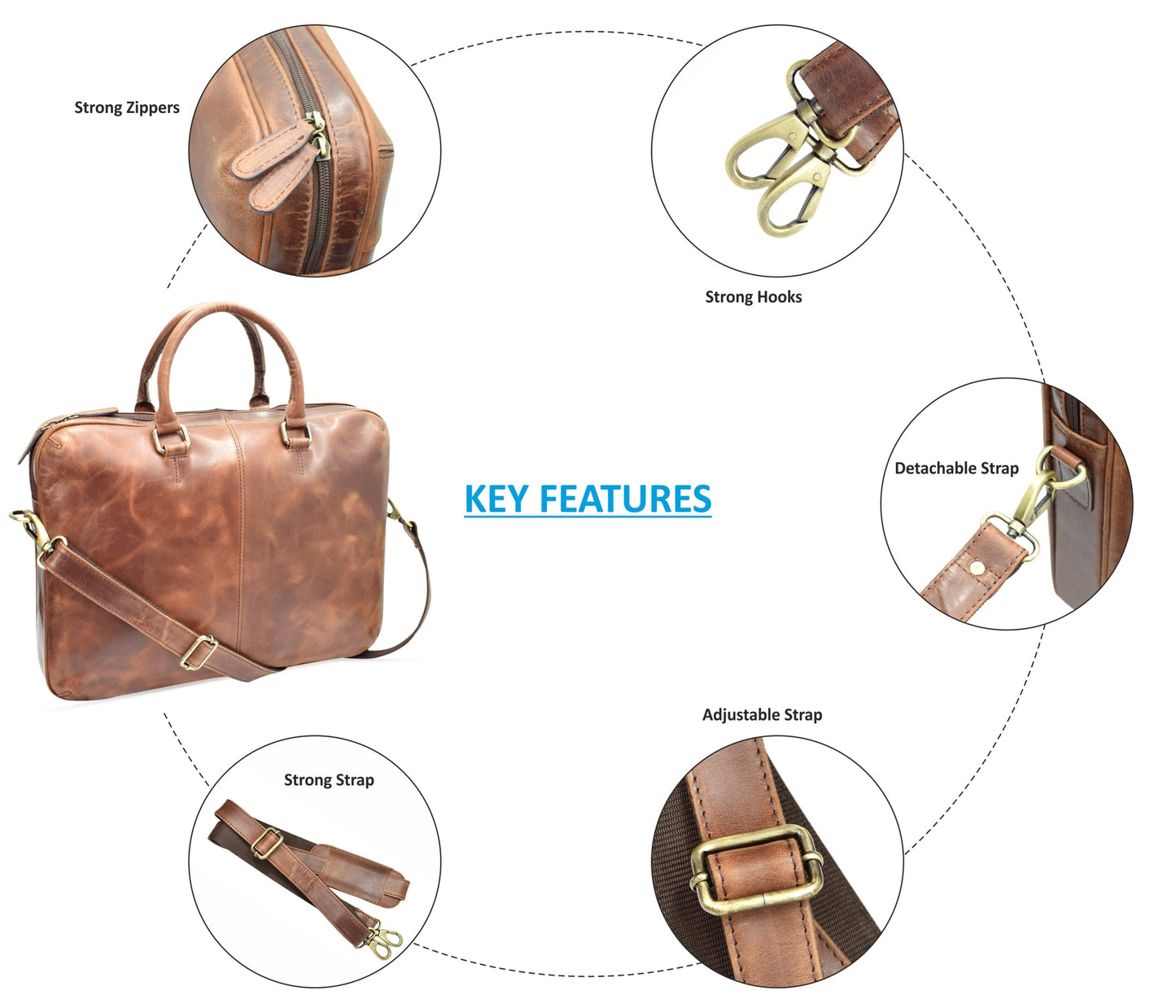 ANTHONY - LAPTOP BAG / BRIEFCASE