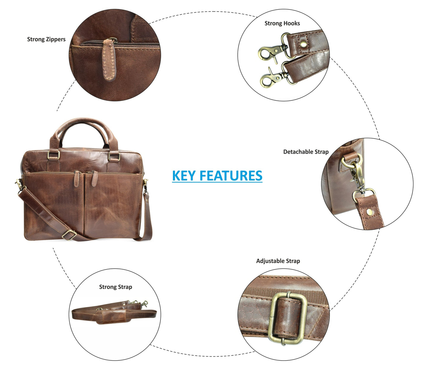 CALEB - LAPTOP BAG / BRIEFCASE
