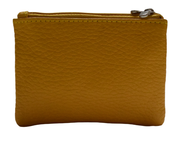 Compact and convenient women’s genuine leather coin purse and credit card holder With Key Chain Holder