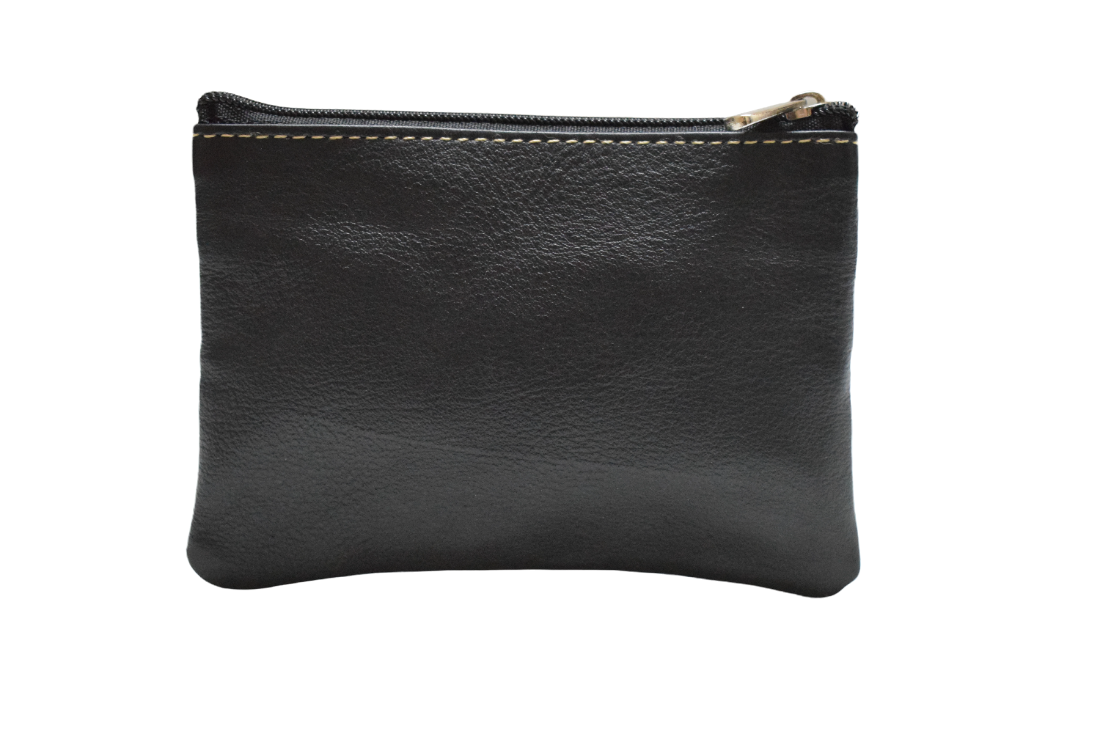 Compact and convenient women’s genuine leather coin purse and credit card holder With Key Chain Holder